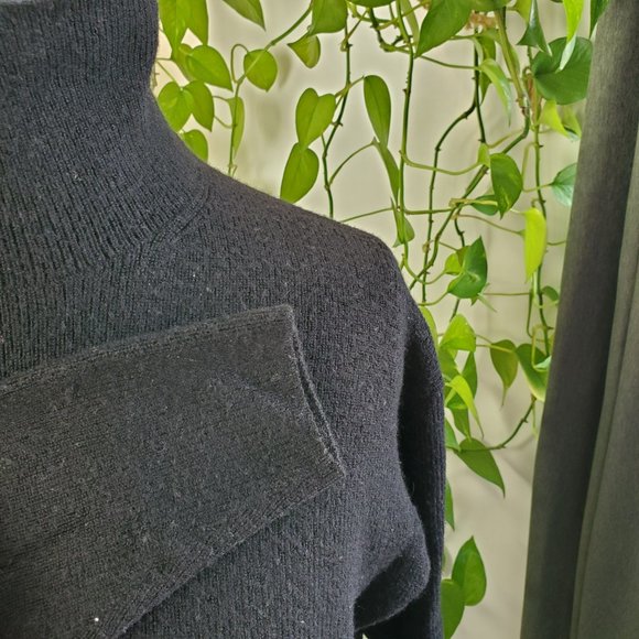 BABATON | Long Sleeve Turtleneck 100% Merino Wool Black Maclean Dress (Size M/L) - Picture 7 of 10